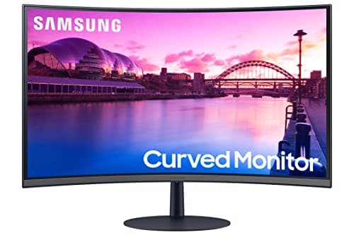 SAMSUNG 27-Inch S39C Series FHD Curved Gaming Monitor, 75Hz, AMD FreeSync, Game Mode, Advanced Eye Comfort, Frameless Display, Built in Speakers, Slim Metal Stand, LS27C392EANXGO, Black - Image 1