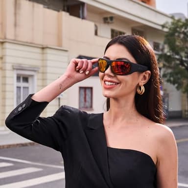 OhO sunshine Ultra 4K Camera Glasses,512GB Built-in Memory Smart Glasses with UV400 Sunglasses Lens for Outdoor Sport - Image 2