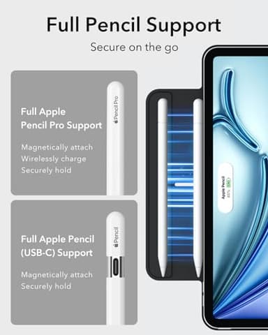 ESR for iPad Air 11 Inch Case M3/M2 (2025/2024), iPad Air 5th/4th Gen (2022/2020), Powerful Magnetic Attachment, Slim Trifold Stand Case, Auto Wake/Sleep, Durable Protection, Black - Image 6