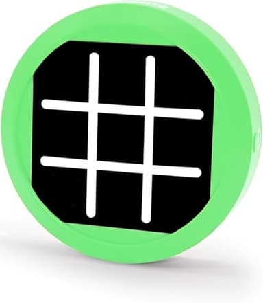 Dollox 4-in-1 Mini Tic Tac Toe Bolt Game, Electronic Handheld Game Puzzle Board Games Console Brain Training Includes Tic Tac Toe, Memory Flash, Whack-a-Mole Family Fun Travel Games (Green) - Image 1