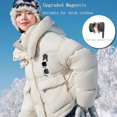 hamdrit Strong Magnetic Glasses Holder for Clothes Eyeglass Chain Glasses Strap Alternative - Gift Ideas Travel Accessories - Image 5