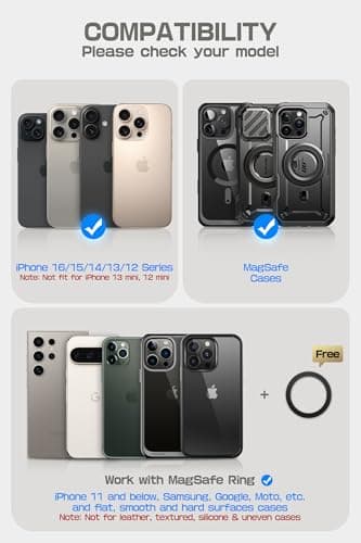 SUPCASE for MagSafe Wallet with Stand, Magnetic Genuine Leather Wallet for Men, [Hold 5 Cards] [Adjustable Stand] [RFID Blocking] Phone Card Holder Tripod for iPhone 17/16/15/14/13/12 Series, Brown - Image 7