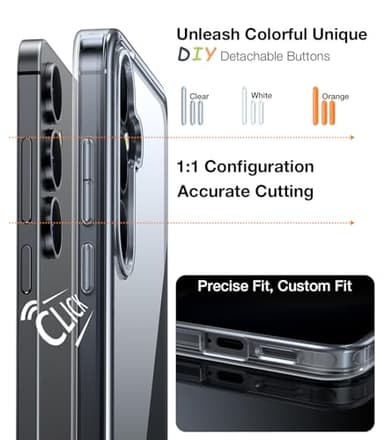 TORRAS Guardian Shockproof for Samsung Galaxy S25 Case, [12FT Military Grade Drop] Thin & Soft Touch for Samsung S25 Case, Transparent Protective Slim Case for Samsung S25, Diamond Clear - Image 5