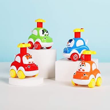 ALASOU Animal Car Toys for 1 2 Year Old Boy|Baby Toys 12-18 Months|1 2 Year Old Boy Birthday Gifts for Infant Kids|Cars for Toddlers 1-3 - Image 2