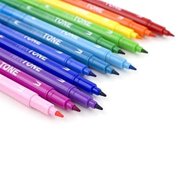Tombow 61526 TwinTone Marker Set, Rainbow, 12-Pack. Double-Sided Markers Perfect for Planners, Journals, Doodling, and More! - Image 6