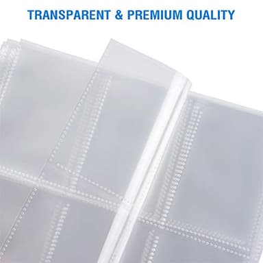 36 Pack 9 Pocket Page Protectors, Sooez Trading Card Sleeves for 3 Ring Binder, Baseball Cards Holder, Protective Pages Sheets for Binders Album, Fit for YuGiOh, MTG, Game, Business & Sports Cards - Image 4