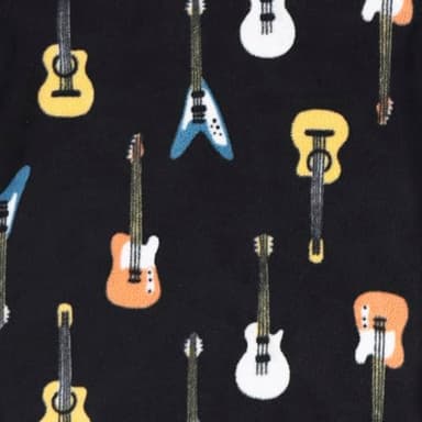 Gerber Toddler Boys' Flame Resistant Fleece Footless Pajamas 3-pack, Skateboard/Guitars, 2T - Image 7