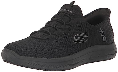 Skechers Men's Summits Colsin Sr Hands Free Slip-Ins Sneaker, Black, 9.5 Wide - Image 1