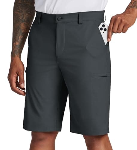 Willit Men's Golf Shorts Stretch Dress Shorts Cargo Quick Dry Athletic Casual Shorts with Pockets 11" Deep Gray 36W - Image 1