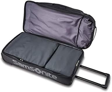 Samsonite Andante 2 Wheeled Duffel Bag – 32-Inch Durable Rolling Luggage with Inline Skate Wheels, Push-Button Handle & Spacious Compartments – Travel-Friendly and Lightweight - All Black - Image 4