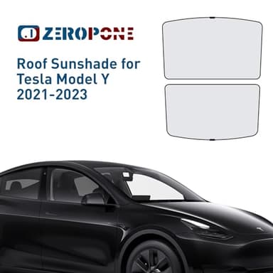 ZeroPone Sunshade Roof for Tesla Model Y, Tesla Accessories Heat Insulation Foldable Glass Sunroof Cover for Model Y 2024 2023 2022 2021 - Image 3