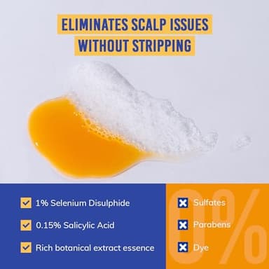 Seborrheic Dermatitis & Folliculitis Dandruff Shampoo: Anti Fungal Medicated Shampoo for Scalp Problems with Selenium Sulfide & Botanical Extracts - Flakes Itchy & Oily Scalp Relief Mint Breeze - Image 6