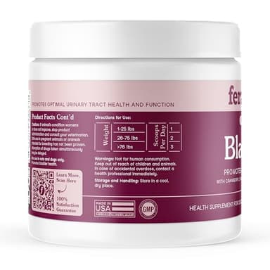 Fera Pets Bladder Support - Cranberry for Dogs & Cats - D-Mannose & Marshmallow Root - Urinary Tract Support - Supports Normal Urine pH - Boosts Immunity - 60 Scoops - Image 7