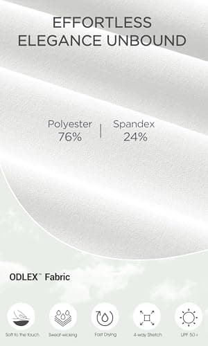 ODODOS Women's High Waisted Yoga Capris with Pockets,Tummy Control Non See Through Workout Sports Running Capri Leggings, White,Large - Image 6