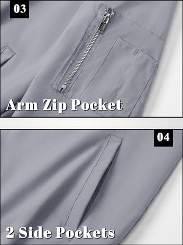 TACVASEN Jackets for Men Lightweight Bomber Jackets for Men Jackets Men's Casual Jacket Outdoor Windbreaker Lightweight Bomber Jacket - Image 6