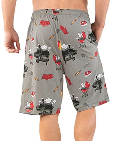 Lazy One Pajama Shorts for Men, Men's Pajama Bottoms, Sleepwear, BBQ, Grills, Steak (Grillin', XX-Large) - Image 2