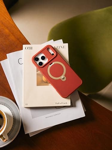 CASEKOO Twilight Orange Designed for iPhone 17 Pro Max Case with Spin Magnetic Stand [16FT Military Protection] [Non-Slip Edge] [Fit for MagSafe] Shockproof for iPhone 17 ProMax case with Stand 6.9'' - Image 8