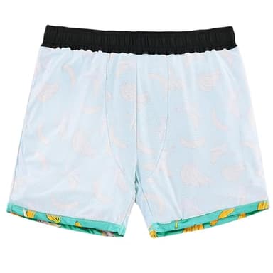 Cozople Swim Trunks Men Black and Green Bathing Suit Banana Cat Funny Party Swim Shorts Drawstring Pockets Swimwear M - Image 3