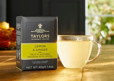 Taylors of Harrogate Lemon & Ginger Herbal Tea, 20 Count - Image 3