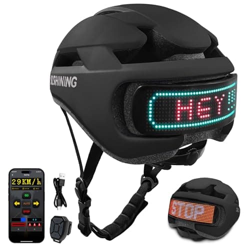 Bike Helmet Adult Men Women: Smart Bike Helmet Bicycle Helmets with Light for Mountain Bike Road Cycling Electric Scooter Skateboard Roller Skating Ebike Bike Helmets for Adults Teen Helmets Black - Image 1