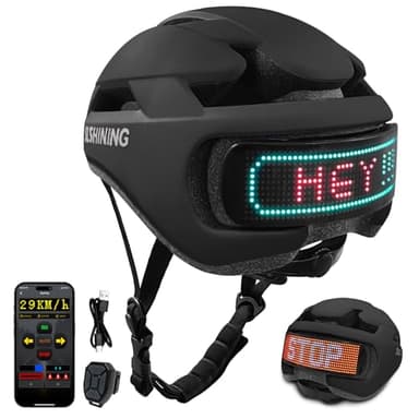 Bike Helmet Adult Men Women: Smart Bike Helmet Bicycle Helmets with Light for Mountain Bike Road Cycling Electric Scooter Skateboard Roller Skating Ebike Bike Helmets for Adults Teen Helmets Black - Image 1