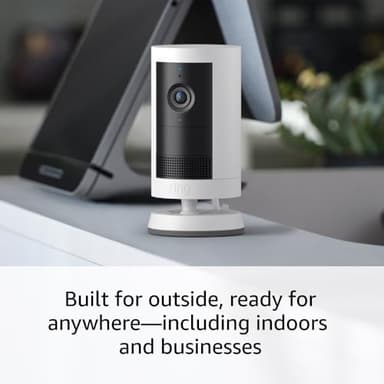 Introducing Ring Outdoor Cam Plus, Battery — Wide-Angle 2K Video with Ring Vision, Low-Light Sight for full-color night vision, Mount-Anywhere Versatility, 2-Pack, White - Image 5