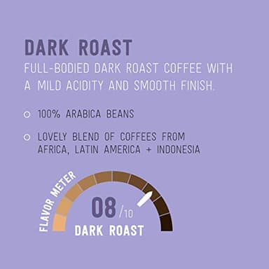 Amazon Brand - Happy Belly Dark Roast Coffee Pods, Compatible with Keurig 2.0 K-Cup Brewers, 100 Count - Image 3