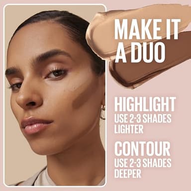 Maybelline Lifter Stix Multi-Use Face Stick - Contour, Bronzer, Concealer and Foundation Stick, All-In-One Creamy Face Makeup with Cranberry Seed Oil, 50, 1 Count - Image 7