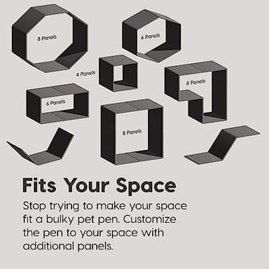 IRIS USA Puppy Playpen Dog Playpen Fence Enclosure with Dog Gate Door - Indoor Pet Playpen - 4 or 8 Panel - Image 9