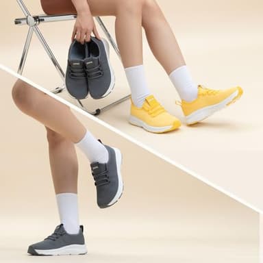 ZOVE Wide Toe Box Shoes Women Extra Wide Width Sneakers Ultra Light Road Running Shoes Non-Slip Tennis Sneakers Breathable Walking Athletic 8803 Dark Grey 40 - Image 7