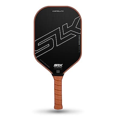 Selkirk Sport SLK Halo Control XL Pickleball Paddle | Raw Carbon Fiber Pickleball Paddles with a Rev-Core Power Polymer Core | Designed for Ultimate Spin & Power | Black - Image 1