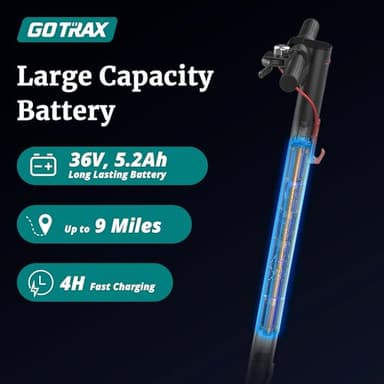 Gotrax GXL V2 Electric Scooter, 8.5" Solid Tire, Max 9 Mile and 15.5Mph Speed Power by 250W Motor, Lightweight 25.95lb, Cruise Control Aluminum Alloy Frame Foldable Commuting Escooter for Adults 13+ - Image 6