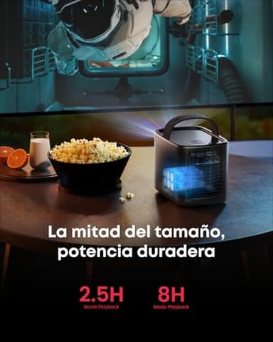 NEBULA Mars 3 Air GTV Projector - Netflix Officially Licensed, 400 ANSI-Lumen Brightness, Native 1080P, Dolby Digital Sound,150-Inch Picture, Built-In Battery for 2.5 Hours of Playtime Anywhere. - Image 4