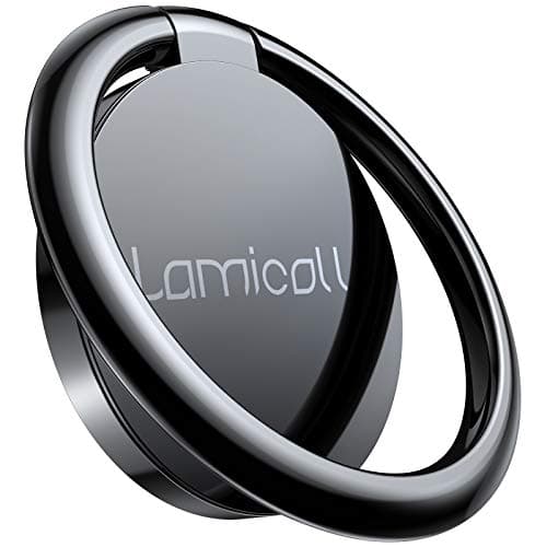 Lamicall Cell Phone Ring Holder Stand - Phone Finger Gip Kickstand, 360° Rotation Polished Metal Grip for Magnetic Car Mount, Fit for iPhone 17/16/15/14 Pro Max Air, Android Smartphone Accessories - Image 1