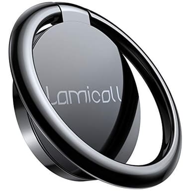 Lamicall Cell Phone Ring Holder Stand - Phone Finger Gip Kickstand, 360° Rotation Polished Metal Grip for Magnetic Car Mount, Fit for iPhone 17/16/15/14 Pro Max Air, Android Smartphone Accessories - Image 1