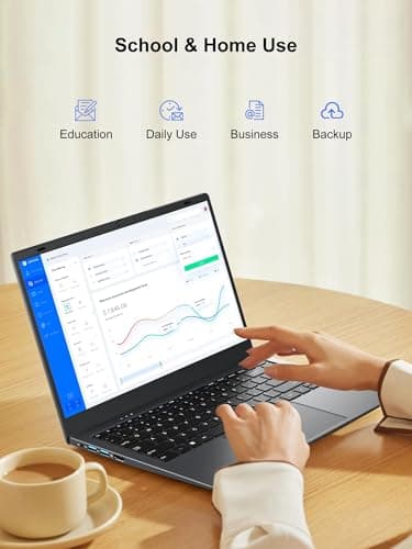 Zrasu Laptop, N4020 Processor Laptop Computer with 8GB RAM, 512GB SSD, 14 inch FHD IPS Display, Dual-Band WiFi 5, BT 5.0, Gigabit Ethernet, Win 11 Laptops for Student Home - Image 4
