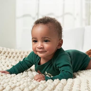 Gerber Baby Boys 6-Pack Long-Sleeve Onesies Bodysuit, Fox, 12 Months - Image 8