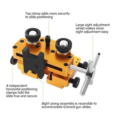 W WIREGEAR Sight Tool with Heavy-Duty Construction and Rotatable Sight Prong, Sight Adjustment Tool Sight Removal Tool - Image 2