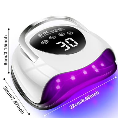 LadyMisty 220W LED UV Light Dryer for Nails Gel Polish with 57 Lamp Beads 4 Timer Setting & LCD Touch Display Screen, Auto Sensor, Professional Nail Light - Image 7