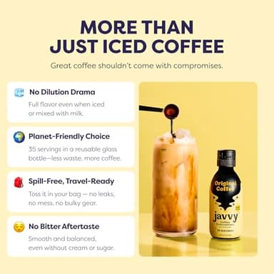 Coffee Concentrate - Cold Brew Coffee, Perfect for Hot or Iced Instant Coffees, Hot Drinks, Cold Brew Concentrate, 35 Servings – Original - Image 7