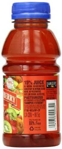 Langers Juice Cocktail, Kiwi Strawberry, 10 Fl Oz (Pack of 12) - Image 4