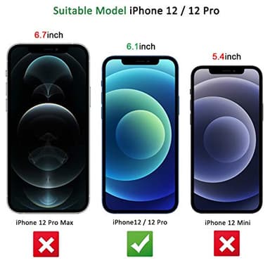 NEW'C 3 Pack Designed for iPhone 12,iPhone 12 Pro Screen Protector (6.1"), Enhanced Tempered Glass Protection, Case Friendly Bubble Free Ultra Resistant - Image 4