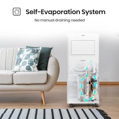 Mora Mora by Hisense 6,000 BTU (DOE), 8,800 BTU (ASHRAE), Portable Air Conditioner, 3 Operating Modes (Cool, Dry, Fan), Cools up to 250 SF, Remote Control and Window Vent Installation Kit Included - Image 8