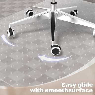 Office Chair Mat for Carpet, 32x48 Clear Heavy Duty Computer Chair Mat, Under Desk Protector Carpeted Floors Mat, Easy Chair Movement,Ship Flat - Image 5