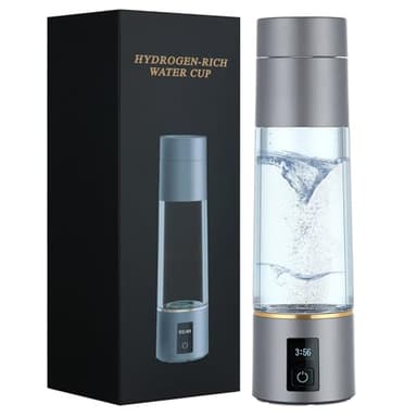 Hydrogen Water Bottle Generator 2025, PEM/SPE Electrolysis Hydrogen Water Technology, 6000+ ppb,Alkaline Pitcher Hydrogen Water Electrolyzer, Hydrogen Generator, Men's & Women's Gifts - Image 1