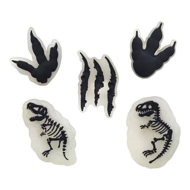 JunxinGYL 21Pcs Glow in the night dinosaurs shoe charms for Boys Kids shoe Decoration PVC Decoration for Shoes Bracelets Dinosaurs Themed Party Favor - Image 4