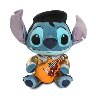 Collectible Disney: Lilo and Stitch Gold Suit Elvis Stitch HugMe Vibrating Plush Figure - Image 1