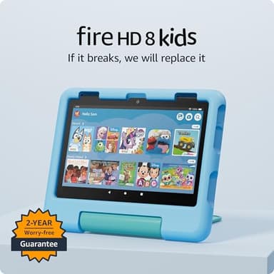 Amazon Fire HD 8 Kids tablet, ages 3-7 | 4GB memory, includes ad-free and exclusive content, parental controls and 13-hr battery, 64GB, Blue, (2024 release) - Image 7