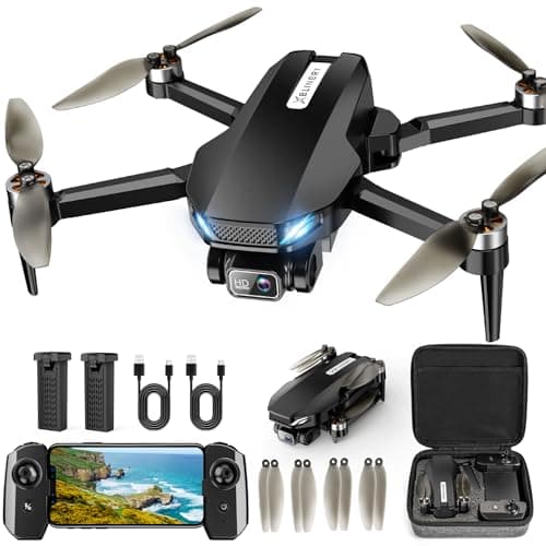 GPS Drone with Camera for Adults, 2K HD FPV Drones with Auto Return, Follow Me, Circle Fly, Waypoint Fly, Stable Hover, Brushless Motor, Foldable 5G Transmission Remote Control Quadcopter - Image 1
