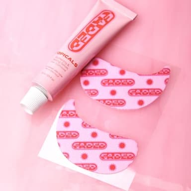 Topicals Faded Brightening Under Eye Masks | Patches to Depuff, Hydrate, Brighten and Cool | Reduce Dark Circles and Fine Lines | Contains Kojic Acid, Caffeine and Niacinamide (Set of 6) - Image 8